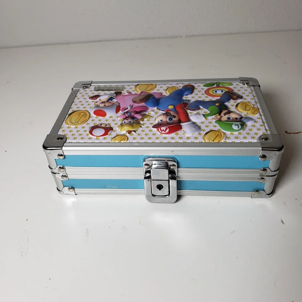 Nintendo‎ Vaultz Super Mario Bros Theme Locking Supply Box Trinket Case NO KEY